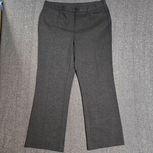J Jill‎ Women's Pointe Trousers Sz XL Gray Belt Loop Work Career Pants 36 x 31